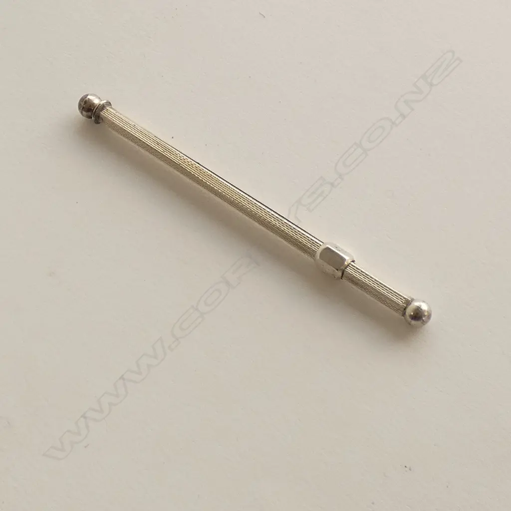 STG SILVER SWIZZLE STICK L.85mm IN ORIG. BOX 5.3 GRAMS Image 1++