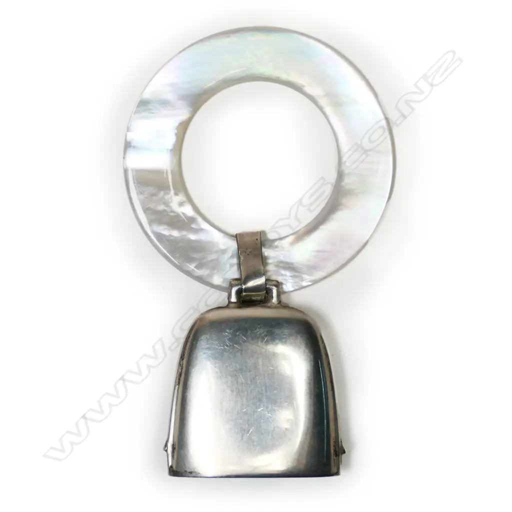 A silver baby rattle, Image 1++