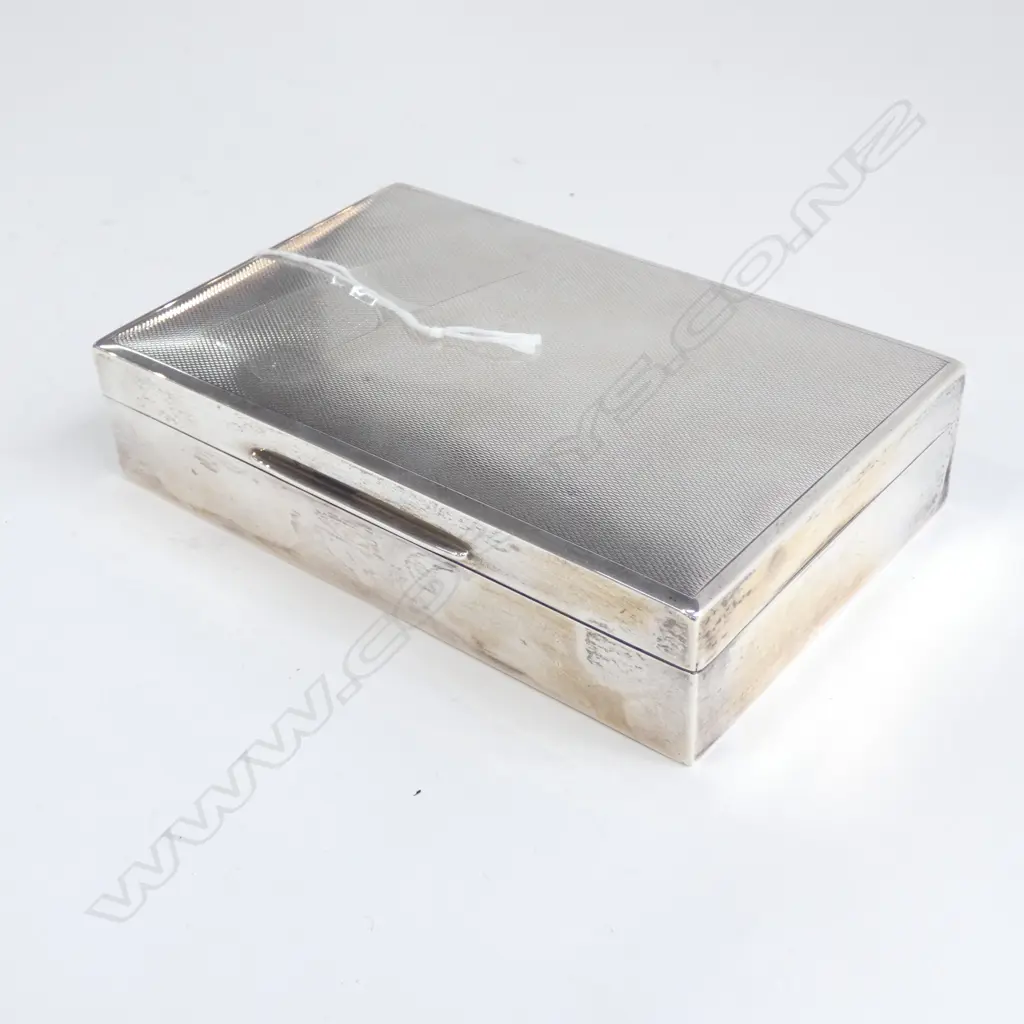 STG SILVER CIGARETTE CASE, SHEFFIELD 1958 L.145mm Image 1++