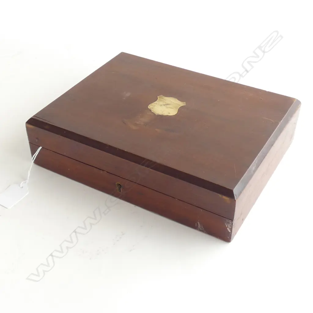 WOODEN BOXED ORNATE 12PC MOP HANDLE FRUIT SET  Image 1++