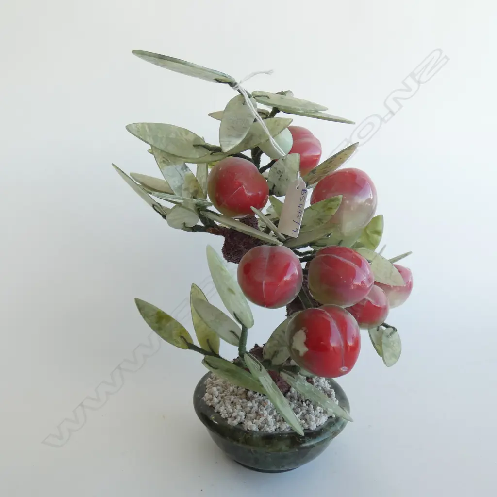 CHINESE GEM TREE w. PEACHES H.300mm Image 1++