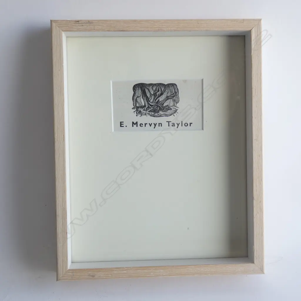 E. MERVYN TAYLOR WOOD BLOCK PRINT... Image 1++