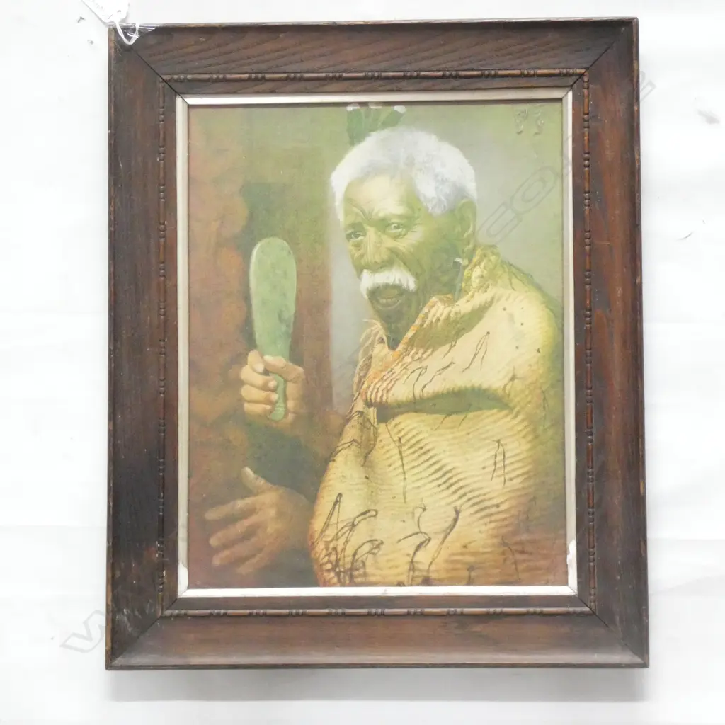 C. F. GOLDIE PRINT MAORI CHIEF 335x260mm  Image 1++