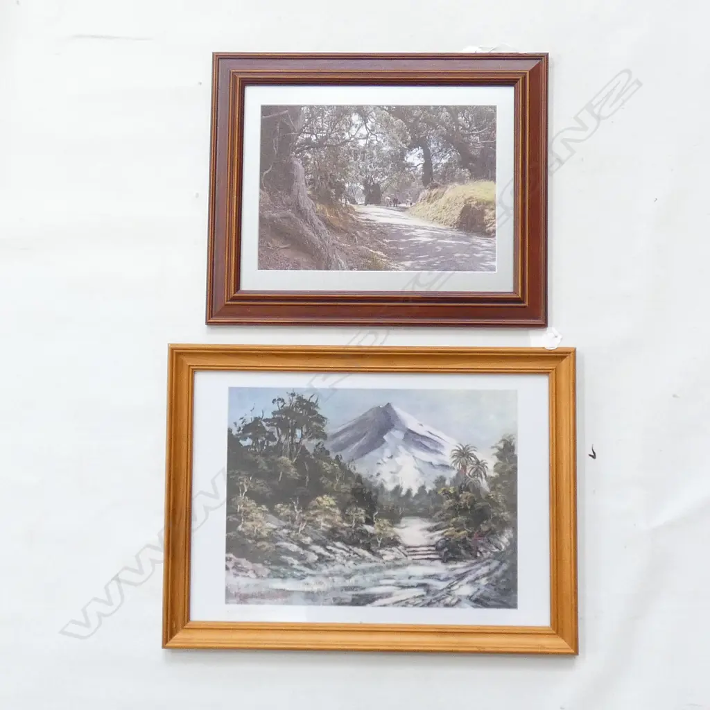 WATERCOLOUR 'TARANAKI'  KEITH ANDERSON  335 X 250MM + ONE OTHER LANDSCAPE Image 1++