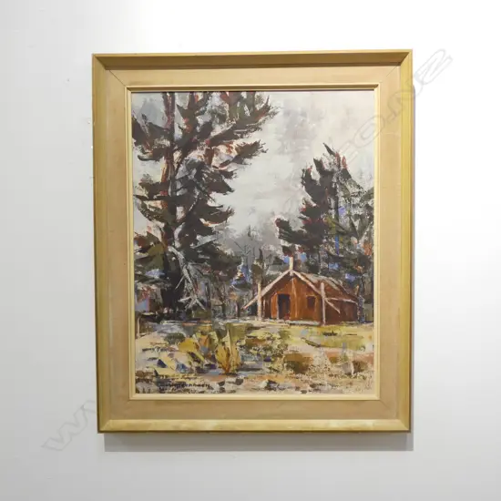 QUEENIE AITKEN 'KING COUTNRY MARAE' ACRYLIC 500x390mm
