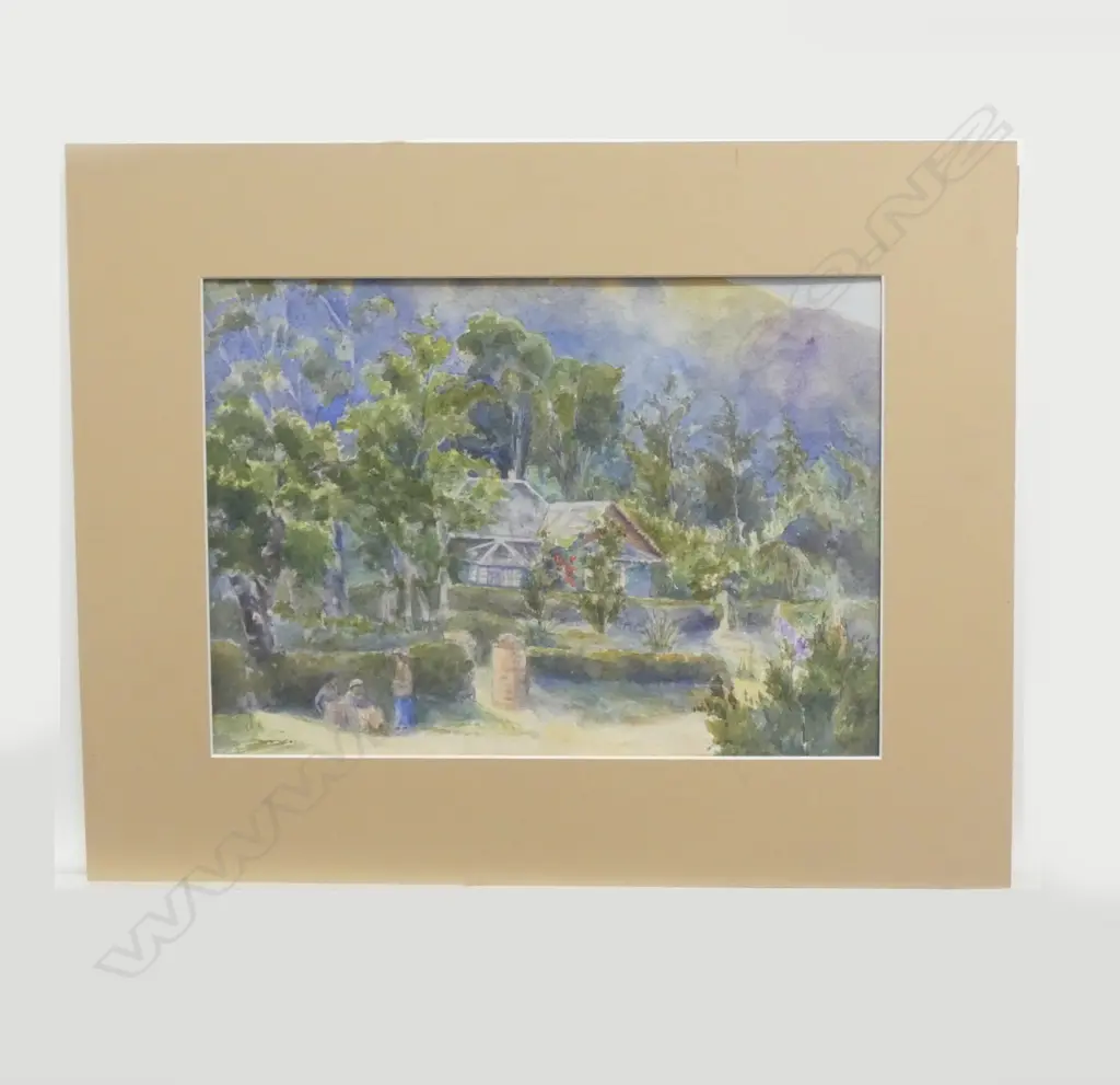 LANDSCAPE W/C MOUNTED BUT UNFRAMED 255x355mm Image 1++