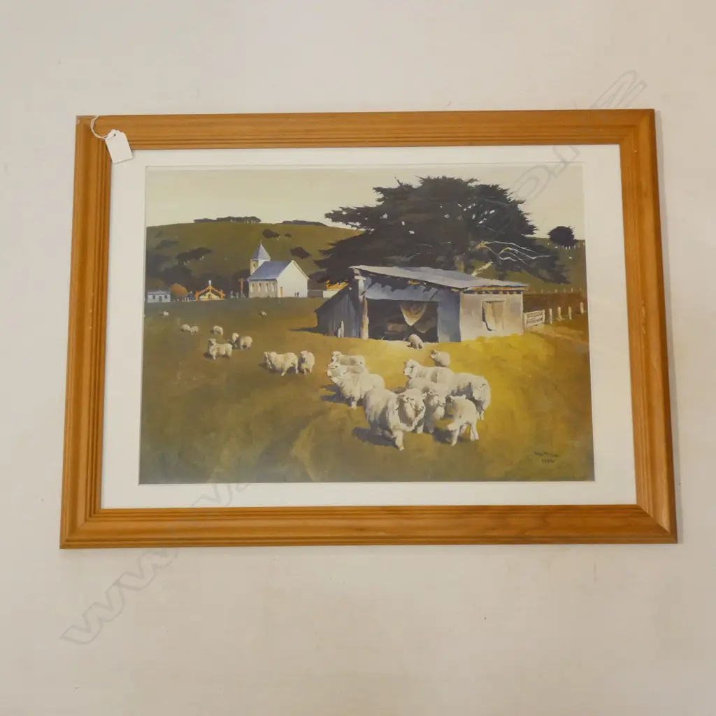 PETER MCINTYRE 'THE PA, KAKAHI' LTD ED PRINT 380x500mm Image 1++
