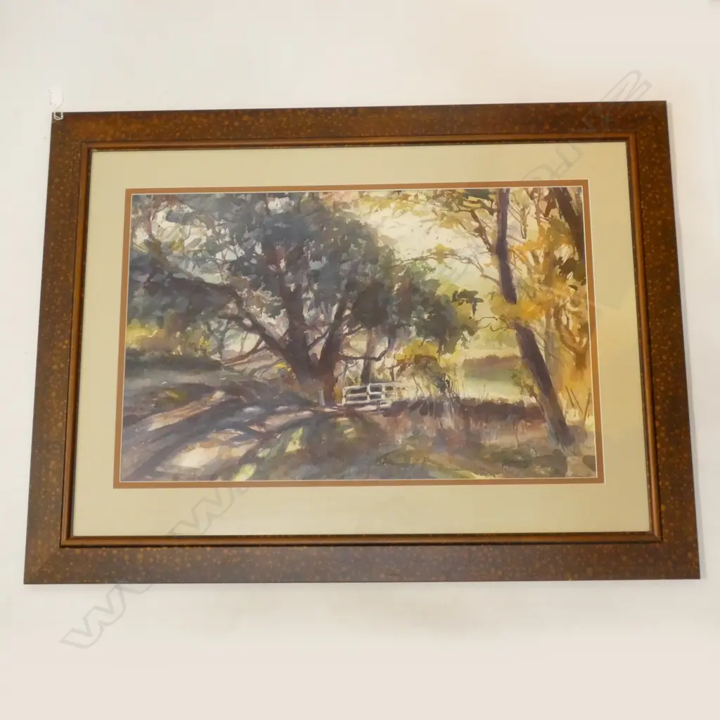 LES FINCH 'RURAL SUMMER SCENE VICTORIA' W/C 450x690mm Image 1++