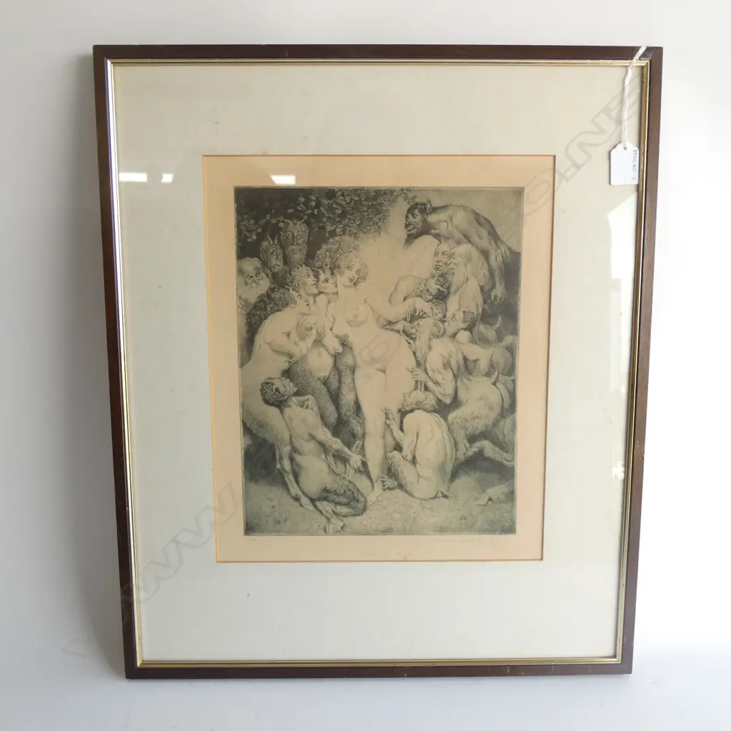 NORMAN LINDSAY "VENUS IN ARCADY"  ETCHING 210/05 FACSIMILE LIMITED EDITION Image 1++