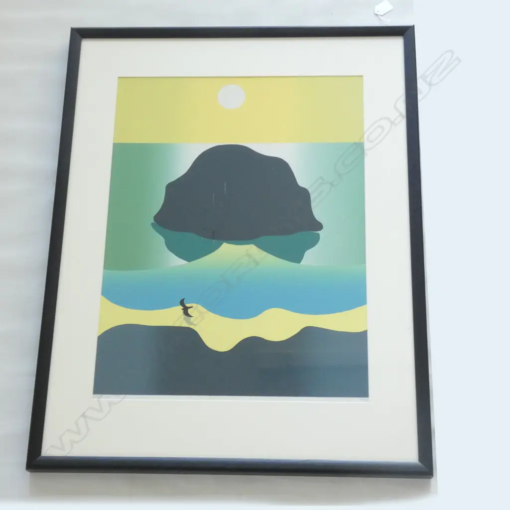 ABSTRACT SCENE MICHAEL SMITHER SIGNED PRINT  460 X 610MM Image 1++