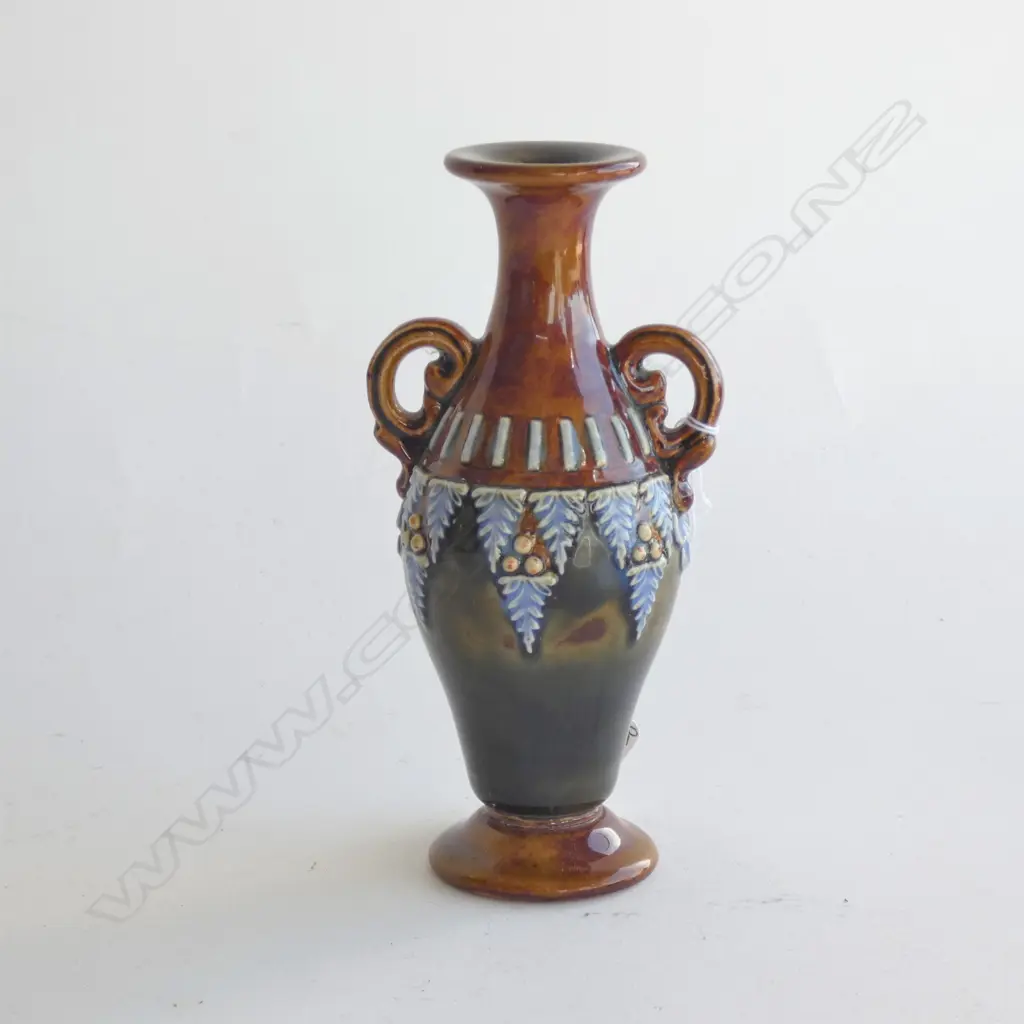 ROYAL DOULTON SALT GLAZE AMPHORA H140MM Image 1++