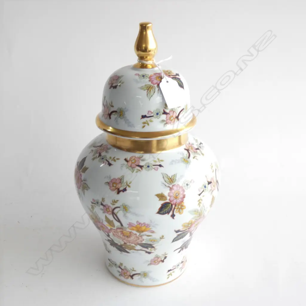 GERMAN KPM PORCELAIN LIDDED GINGER JAR H.330mm Image 1++