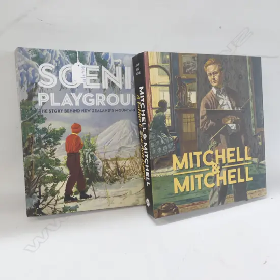 2 NZ ART BOOKS, SCENIC PLAYGROUND & MITCHELL & MITCHELL