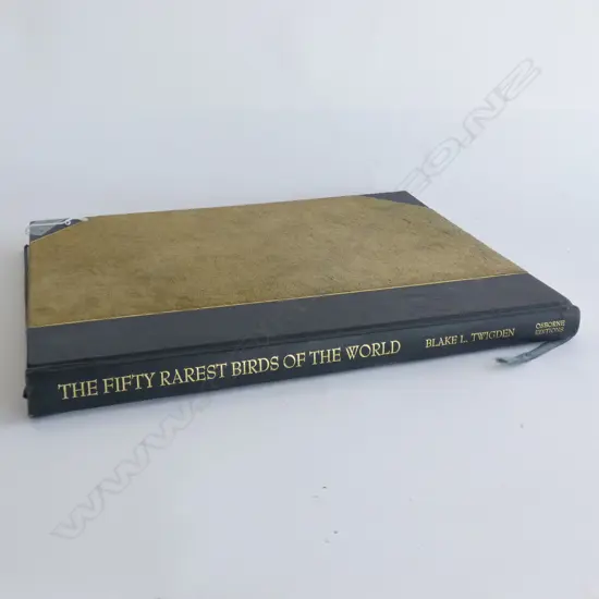 BOOK; 'THE FIFTY RAREST BIRDS OF THE WORLD' BLAKE L. TWIGDEN 415x320mm