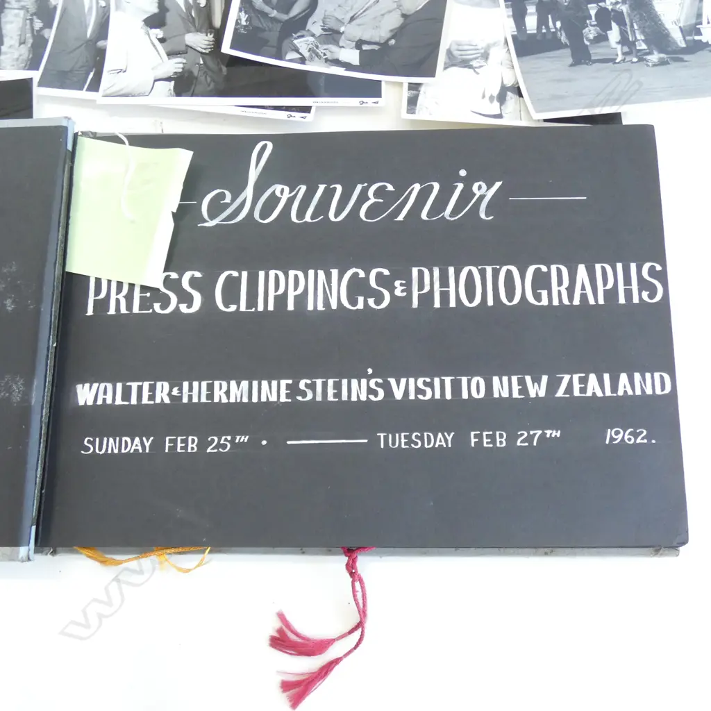 1962 PHOTOS/PRESS CLIPPINGS WALTER & HERMINE STEIN'S VISIT  Image 1++