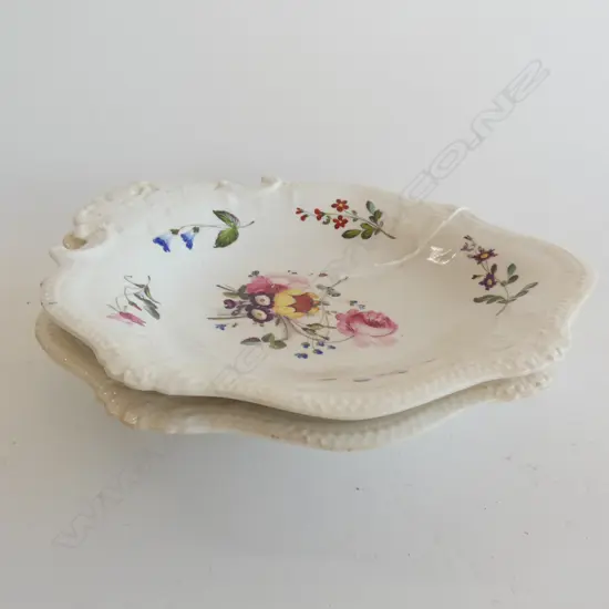 2 COALPORT DISHES c.1820 W.255mm 