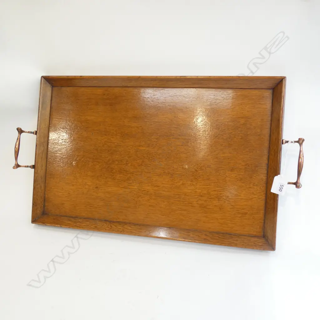 ANTIQUE OAK TRAY 505x325mm Image 1++