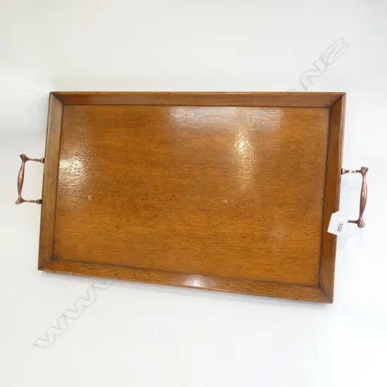 ANTIQUE OAK TRAY 505x325mm
