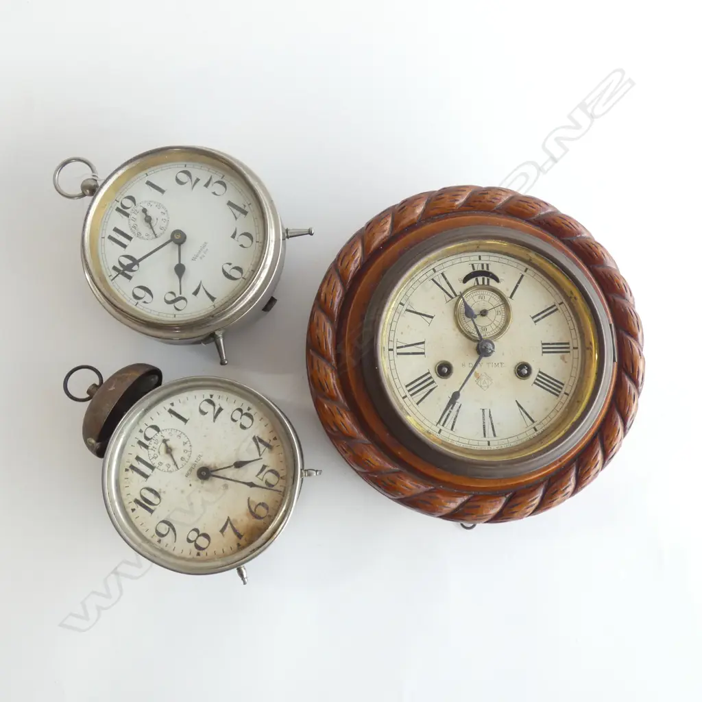 3 VINTAGE CLOCKS Image 1++