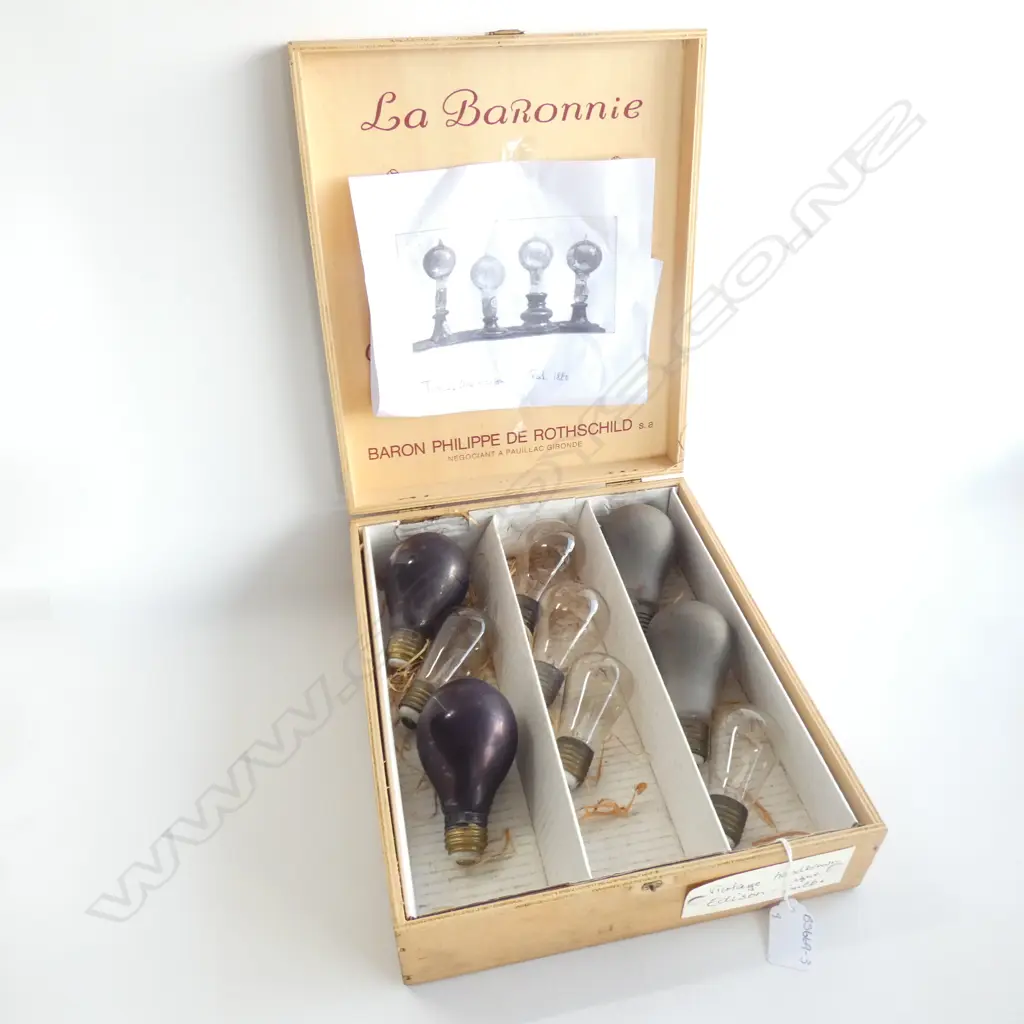 BOX VINTAGE LIGHT BULBS (9) Image 1++