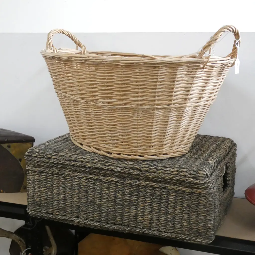 2 BASKETS; SEAGRASS (W.600mm) & CANE Image 1++