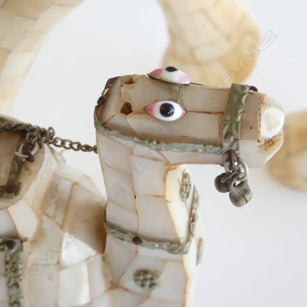 3 CAMELS (MOTHER OF PEARL AND BONE), LARGEST ONE IS 340mm HIGH Image 1++