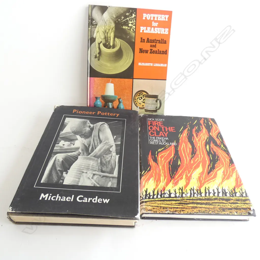 3 POTTERY BOOKS, FIRE ON THE CLAY, POTTERY FOR PLEASURE & PIONEER POTTERY Image 1++