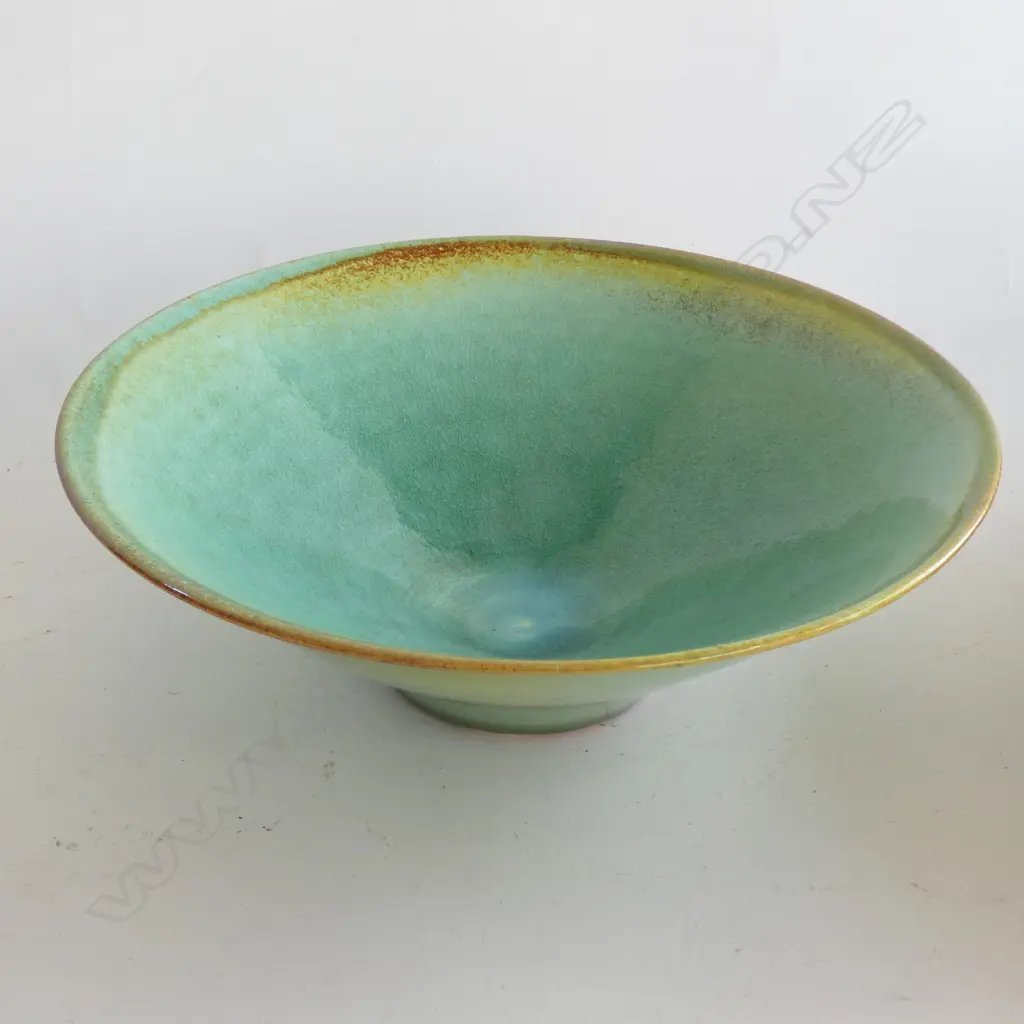 MARGERY SMITH STUDIO POTTERY LUSTRE GLAZE BOWL 245mm dia Image 1++