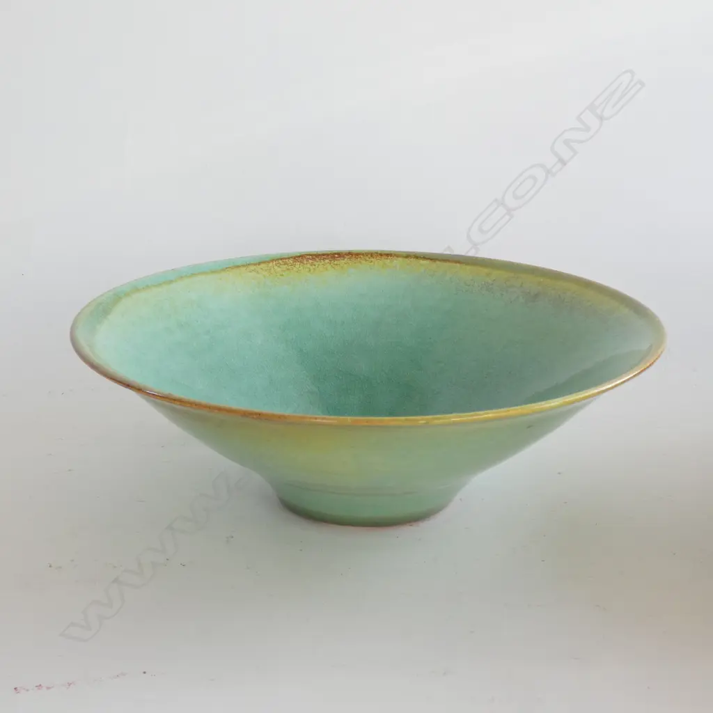 MARGERY SMITH STUDIO POTTERY LUSTRE GLAZE BOWL 245mm dia Image 1++