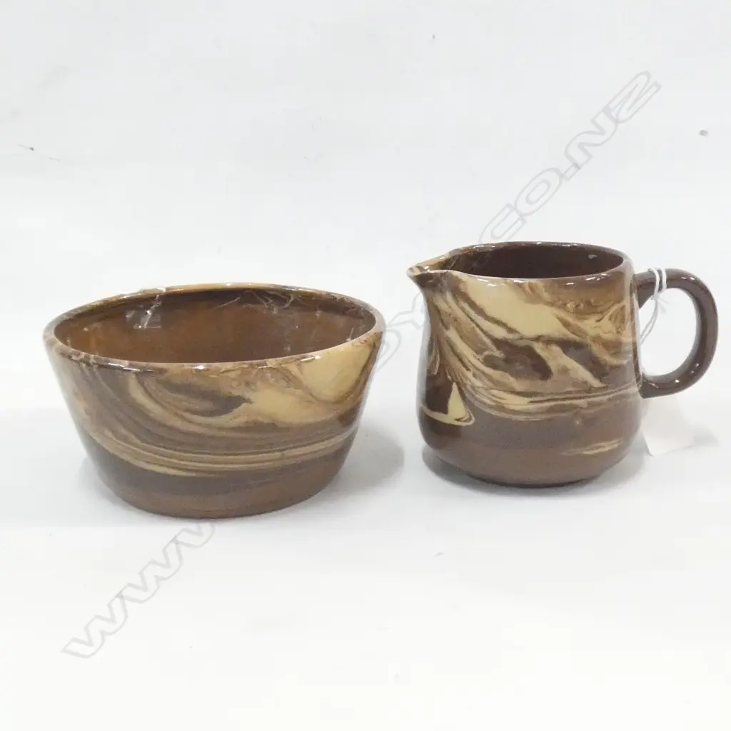 TERONA JUG H850MM & BOWL D130MM 1977 POTTERS STAMP Image 1++