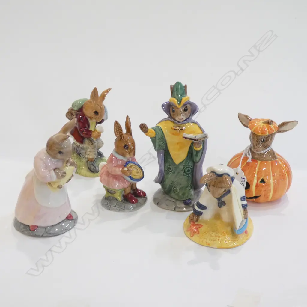 6 ROYAL DOULTON BUNNYKINS  FIGURINES Image 1++