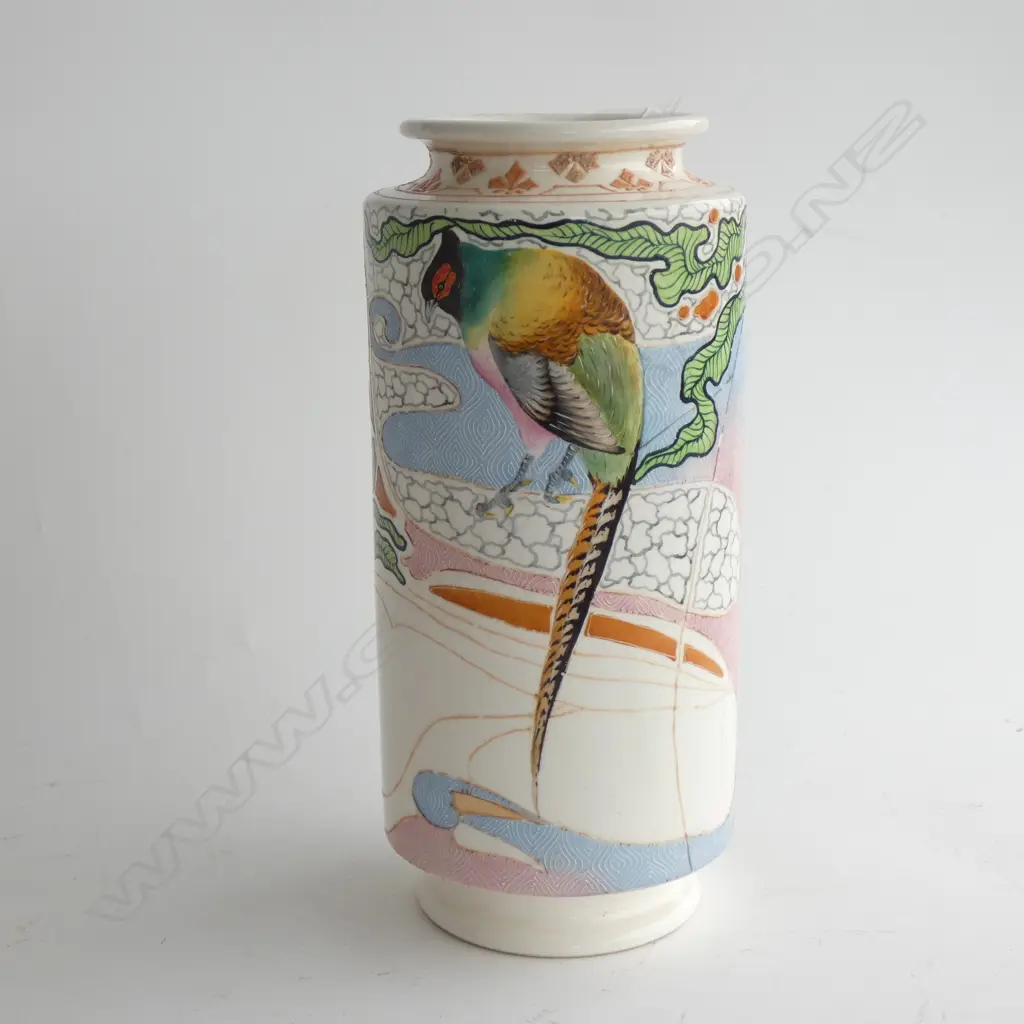 JAPANESE ROYAL NIPPON HAND PAINTED VASE H.320mm Image 1++