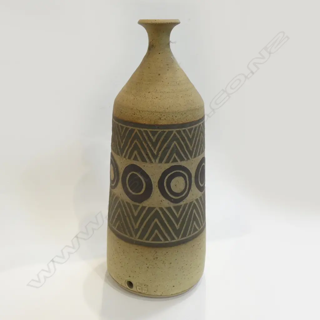 STUDIO POTTERY LAMP BASE, STAMPED H.400mm Image 1++