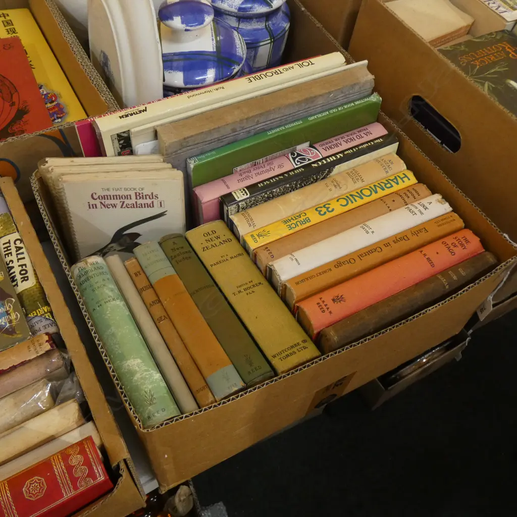 BOX LOT BOOKS; NZ HISTORY Image 1++