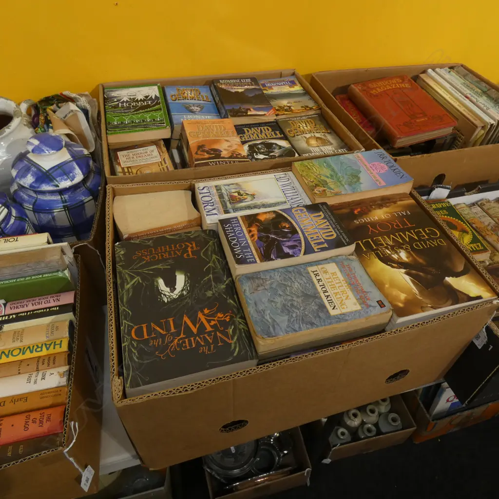 2 BOXES BOOKS; SWORDS & SORCERY (INCL. TOLKIEN) Image 1++
