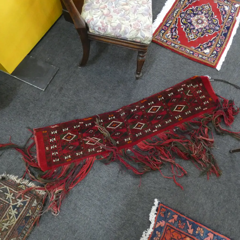 HAND KNOTTED ALL WOOL TENT BANNER L.1350mm Image 1++