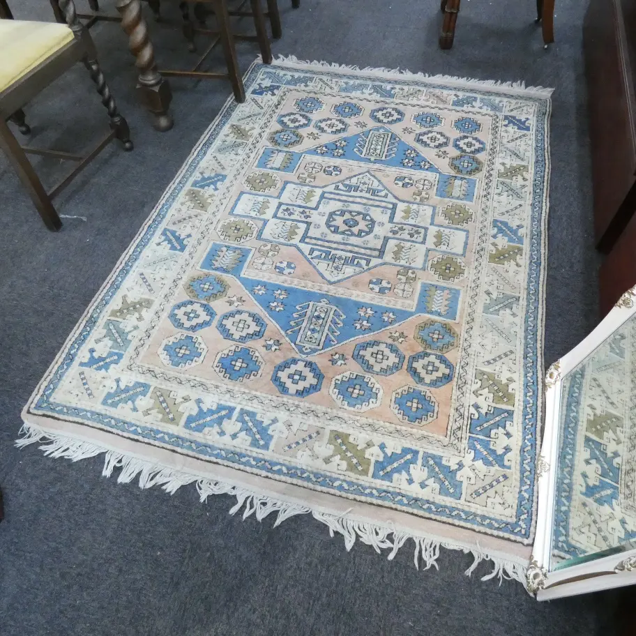 HAND KNOTTED WOOL PILE AYVACIK RUG... Image 1++