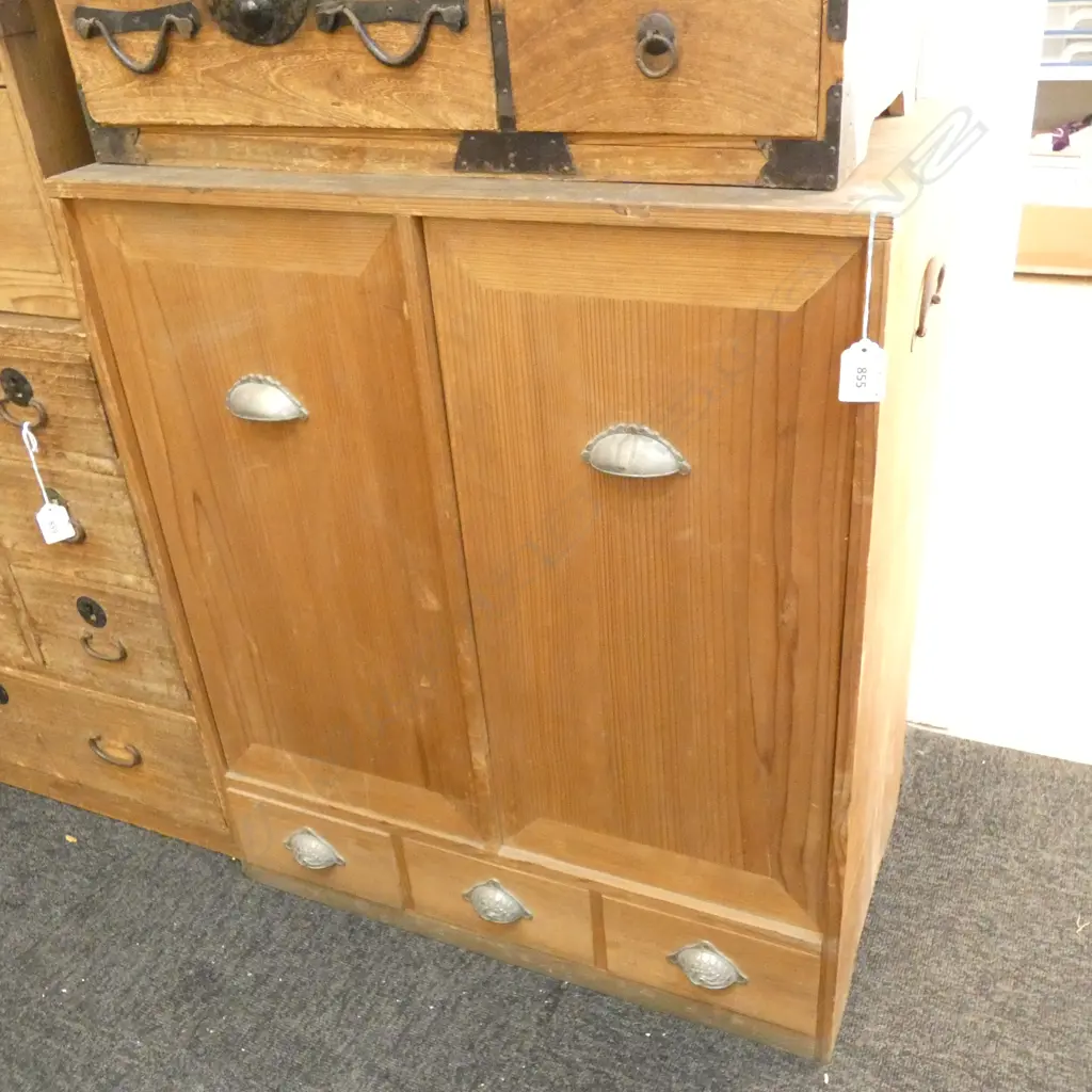 CEDAR BOOK BOX 10 INTERNAL SHELVES H698 W589 D331mm Image 1++