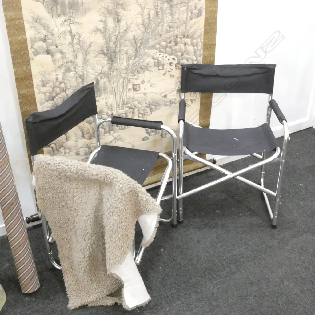 PR FOLDING CANVAS DIRECTORS CHAIRS A/F Image 1++