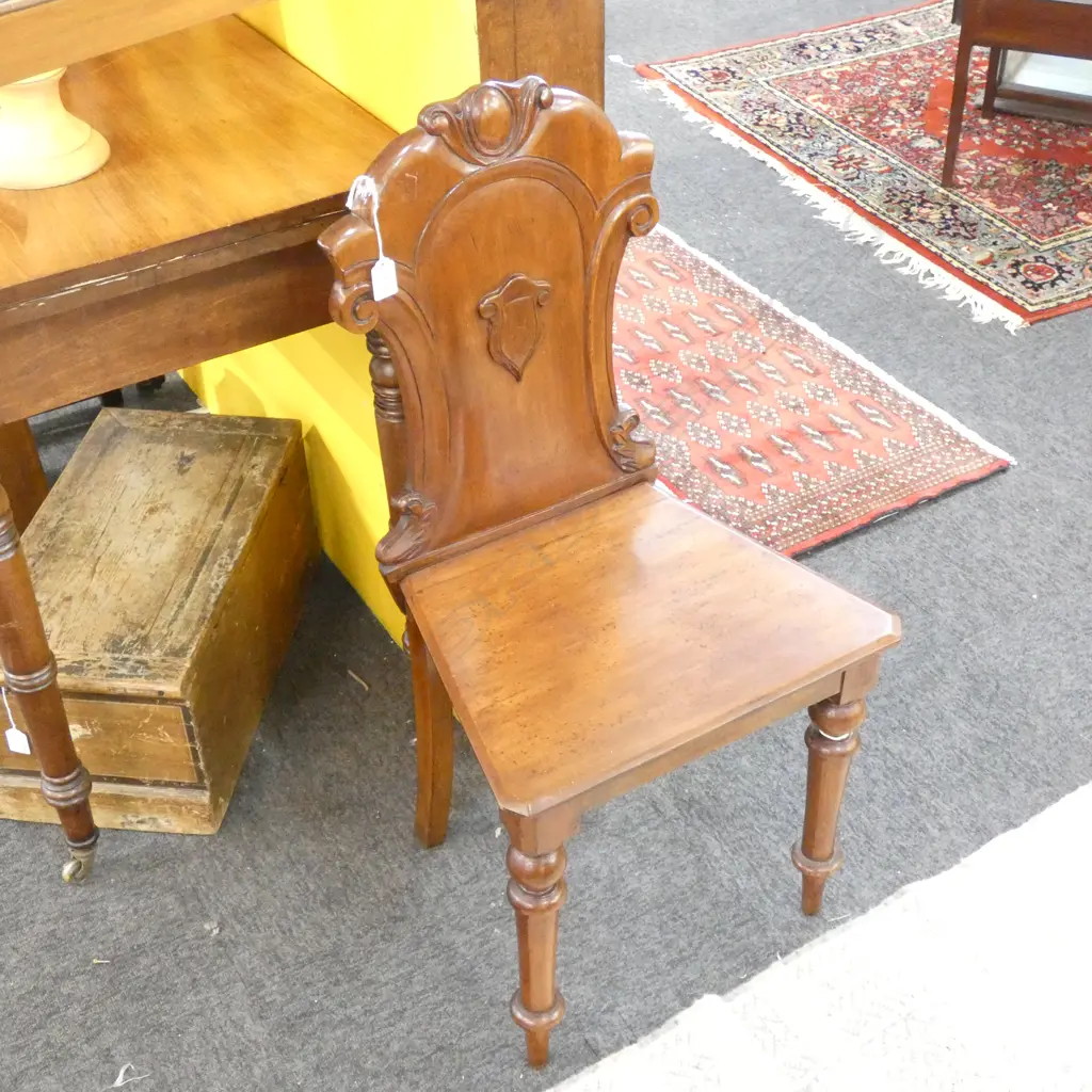 SHEILD BACK HALL CHAIR  Image 1++