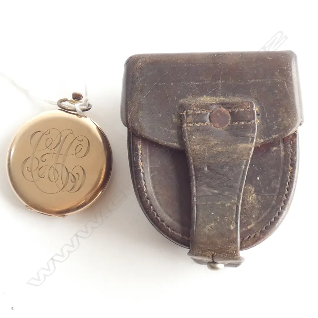 9CT ROSE GOLD POCKET WATCH APPEARS TO BE WORKING Image 1++