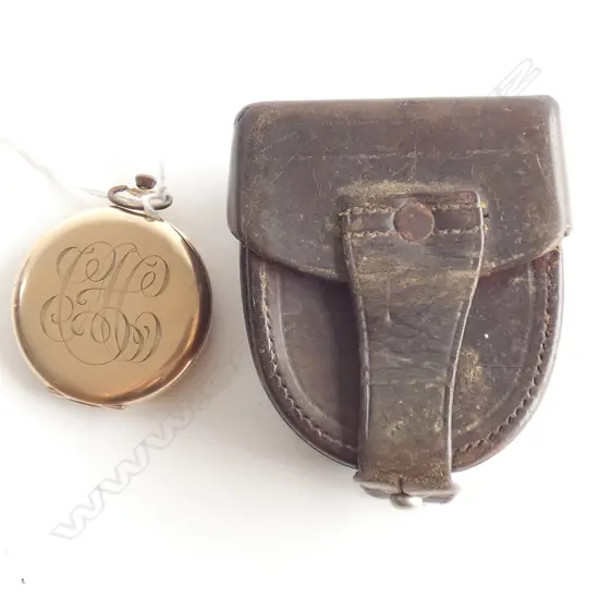 9CT ROSE GOLD POCKET WATCH APPEARS TO BE WORKING