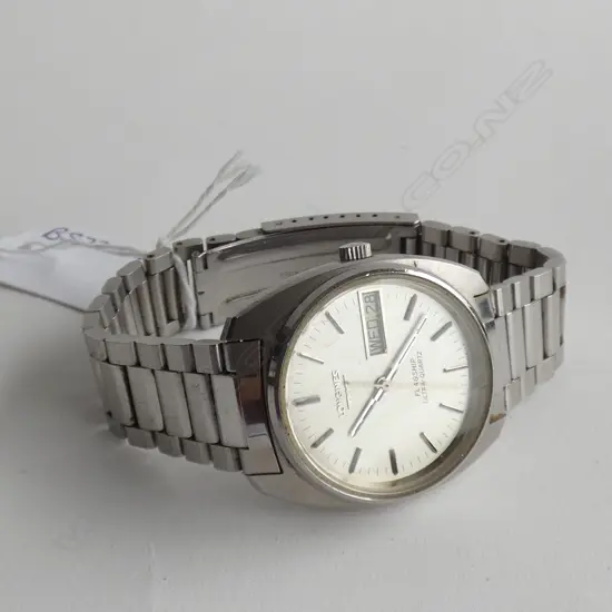 GENTS S/STEEL LONGINES ULTRONIC DAY/DATE QUARTZ NOT WORKING