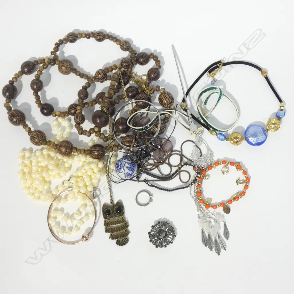 LOT ASST COSTUME JEWELLERY Image 1++