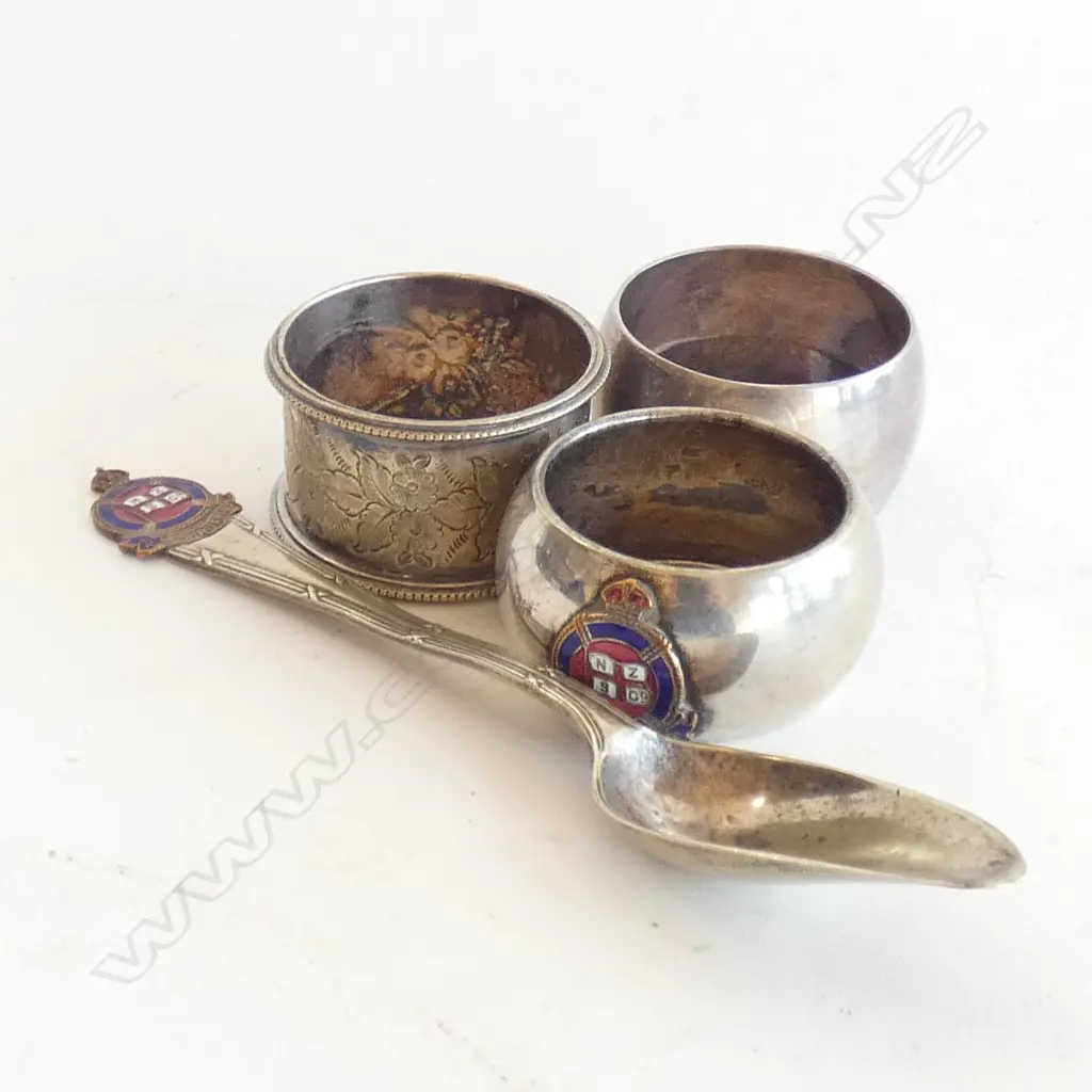 NZ STEAMSHIP CO. EP SPOON & NAPKIN + 2 OTHERS Image 1++