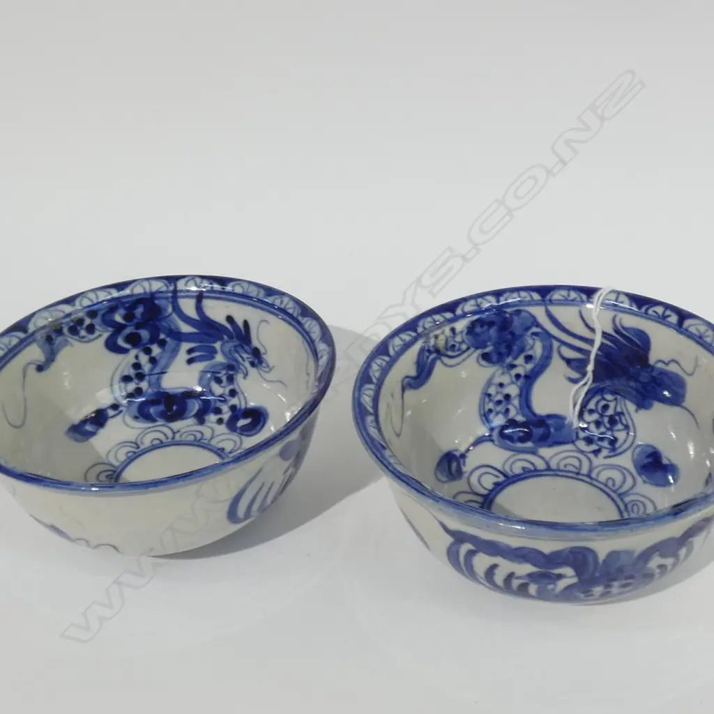 PR OF MING STYLE B+ WHITE BOWLS D120 MM Image 1++