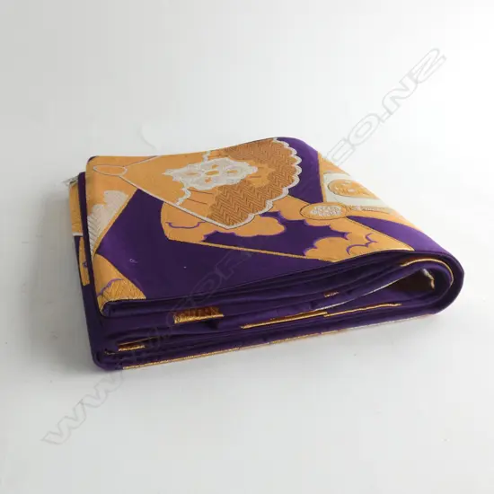 AS NEW VINTAGE JAPANESE HANDWOVEN SILK OBI 300 by 4200mm