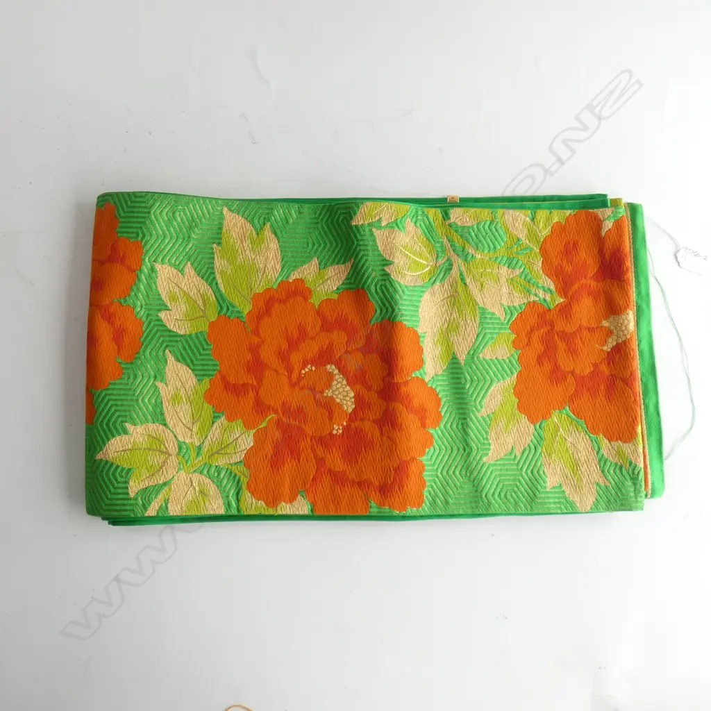 AS NEW VINTAGE JAPANESE HANDWOVEN SILK OBI 300 by 4200mm Image 1++