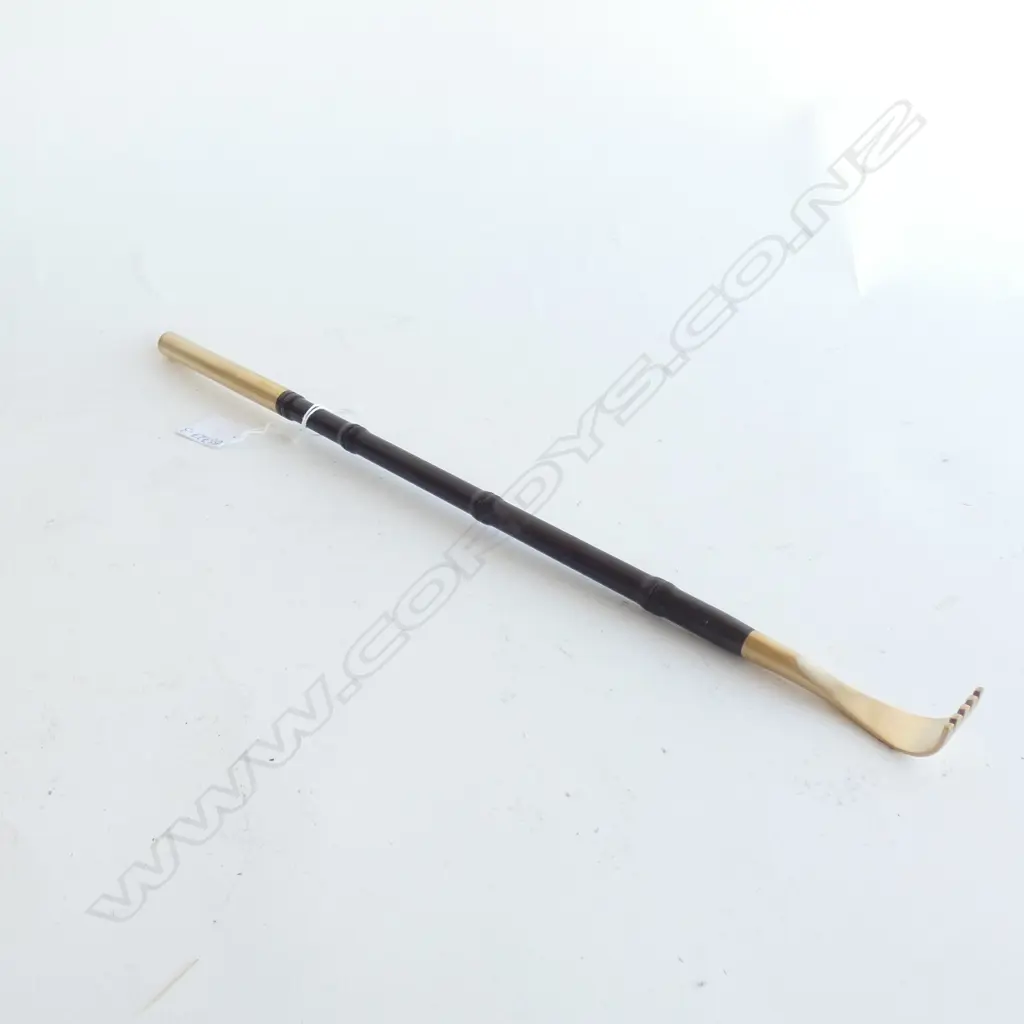 CHINESE ROSEWOOD & BRASS BACK SCRATCHER L 460MM Image 1++