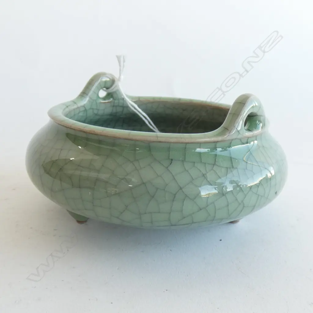 CHINESE CELADON INCENSE BURNER DIA 110MM  Image 1++